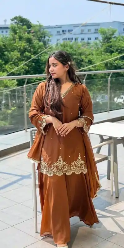 RTC 5852 Violet Color Chinon Silk Thread Sequence Work Salwar Suit Casual, Wedding, Festive, Events . Expected Delivery  4-6 Working Days @2099/- only      | Jump Suits, Casual Suits, Creative suits, Designer Suits, Palazzo Suits, Party Wear Suits, Patiala Suits, Salwar suit, Straight Suits