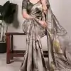 Mahandi Tussar Printed Saree