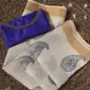 Blue Onam Printed Saree