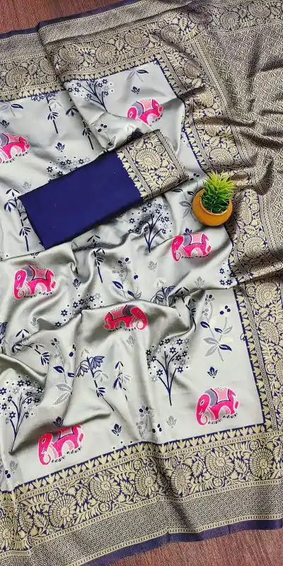 KP 6004 Purple Soft Lichi Silk Jacquard Work With Designer Work Saree. Grab it for ₹1499. Delivery 4-6 Working Days. Shop now. | Bollywood Sarees, Creative Sarees, Designer Sarees, Embroidered Sarees, Ethnic Saree, Modern Digital sarees, Party Wear Sarees, Sarees