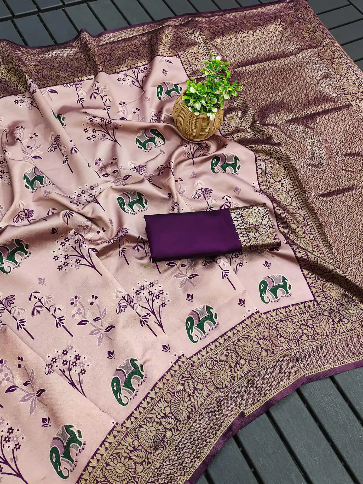 KP 6004 Wine Soft Lichi Silk Jacquard Work With Designer Work Saree. Grab it for ₹1499. Delivery 4-6 Working Days. Shop now. | Bollywood Sarees, Creative Sarees, Designer Sarees, Embroidered Sarees, Ethnic Saree, Modern Digital sarees, Party Wear Sarees, Sarees
