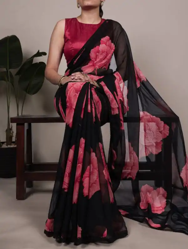 YNF 7033 Black Color Chiffon Lace Work & Lace Border Saree . Available at ₹1499 only. Delivery 4-6 Working Days. Shop now. | Bollywood Sarees, Creative Sarees, Designer Sarees, Embroidered Sarees, Ethnic Saree, Modern Digital sarees, Party Wear Sarees, Sarees