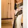 KP 3025 Black Soft Lichi Silk Saree Perfect for Wedding, Party, Baby Shower, Onam, Durga Puja . Available at ₹1449 only. Delivery 4-6 Working Days. | Bollywood Sarees, Creative Sarees, Designer Sarees, Embroidered Sarees, Ethnic Saree, Modern Digital sarees, Party Wear Sarees, Sarees