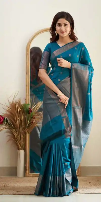 KP 5088 Blue Soft Lichi Silk Cloth Saree With Lace Border & Lace Work. Best Price ₹1349. Delivery 4-6 Working Days. Shop now. | Bollywood Sarees, Creative Sarees, Designer Sarees, Embroidered Sarees, Ethnic Saree, Modern Digital sarees, Party Wear Sarees, Sarees
