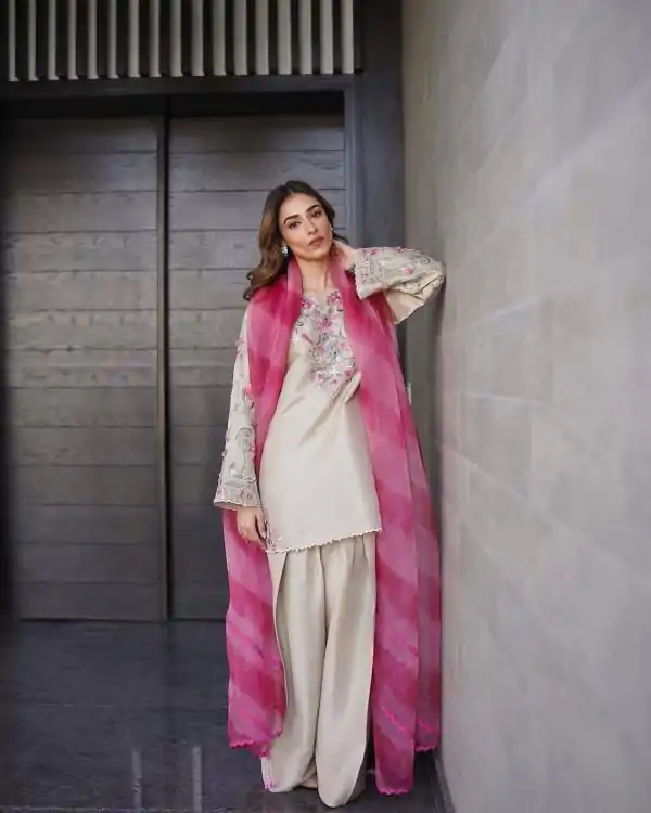 Chiku French Crape With Embroidery Work Salwar Suit
