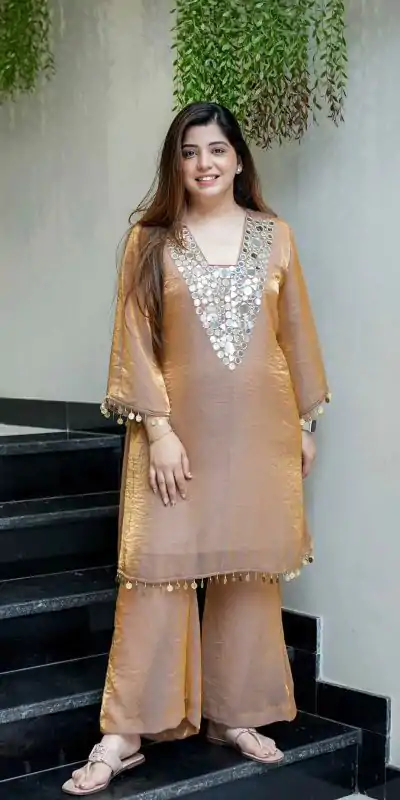 LG 1999 Gold Fendy With Mirror Work & Embroidery Work Salwar Suit able Price ₹1799 Afford. Delivery 4-6 Working Days. Shop now. | Jump Suits, Tops & Bottoms, Track Suits, Trendy Wear, Casual Suits, Creative suits, Designer Suits, Palazzo Suits, Party Wear Suits, Patiala Suits, Salwar suit, Straight Suits