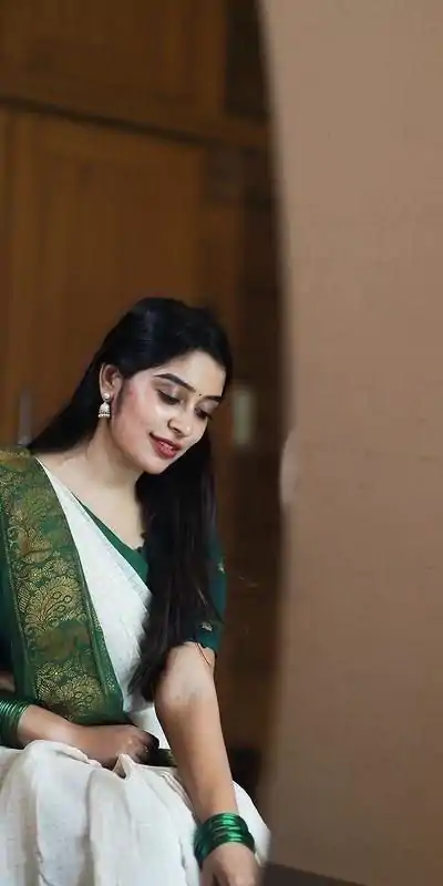 KP 3025 Green Soft Lichi Silk Saree Perfect for Wedding, Party, Baby Shower, Onam, Durga Puja . Available at ₹1449 only. Delivery 4-6 Working Days. | Bollywood Sarees, Creative Sarees, Designer Sarees, Embroidered Sarees, Ethnic Saree, Modern Digital sarees, Party Wear Sarees, Sarees