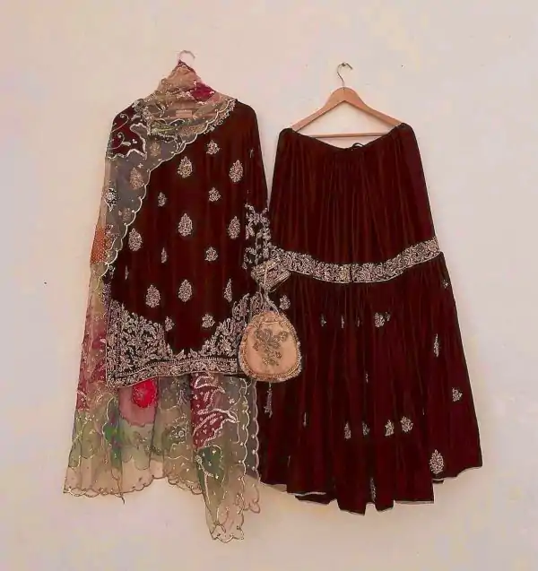  LG 1887 Maroon Color Chinnon Sequences Embroidery Work Salwar Suit Casual, Wedding, Party, Festive, Events Etc.4-6 Working Days@ 2399/-only | Jump Suits, Casual Suits, Creative suits, Designer Suits, Palazzo Suits, Party Wear Suits, Patiala Suits, Salwar suit, Straight Suits