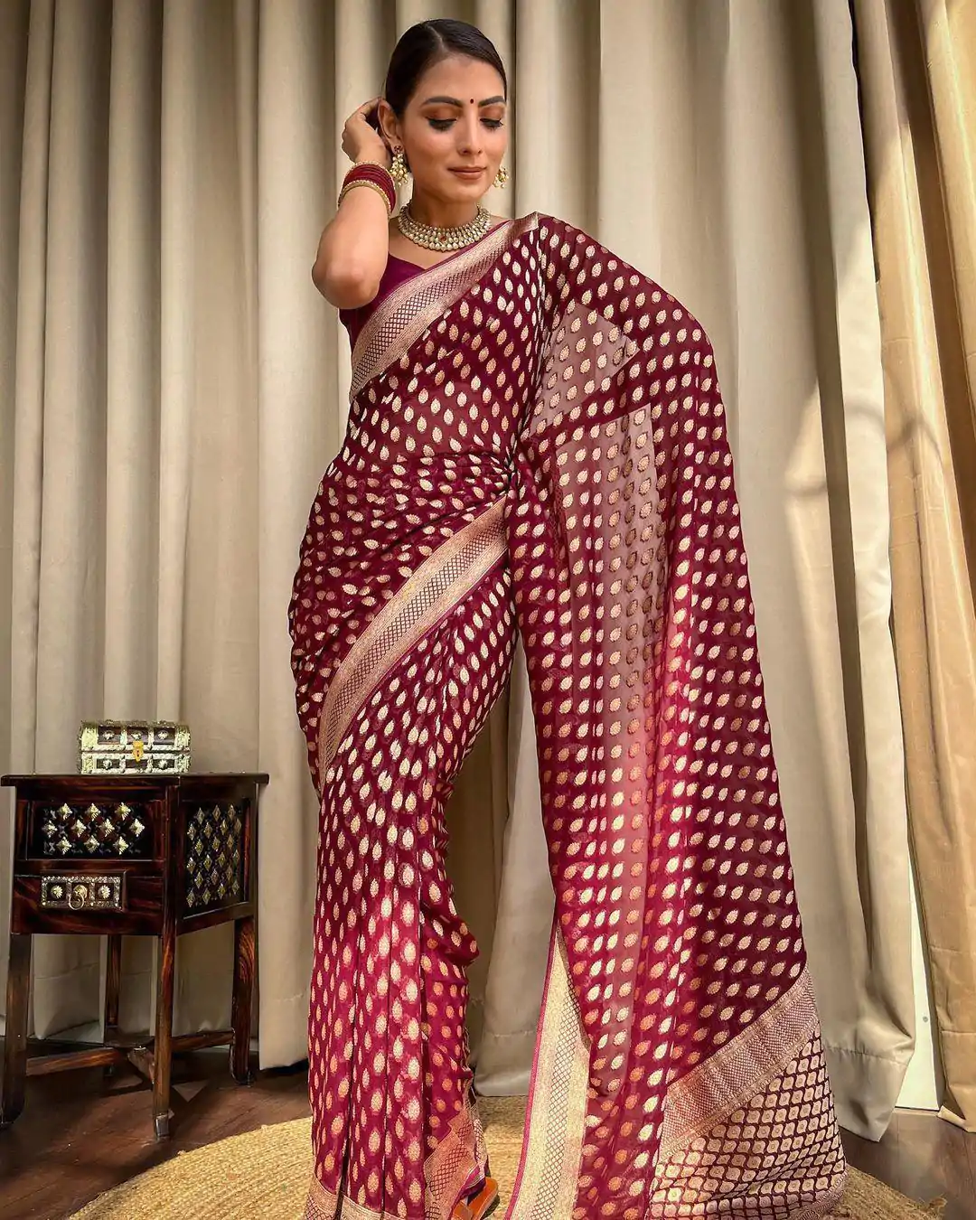 KP 5083 5083 Soft Lichi Silk Perfect for Wedding, Party, Family Gatherings, Sangeet, Diwali Cloth. Saree. Get it for ₹1399. Delivery 4-6 Working Days. | Bollywood Sarees, Creative Sarees, Designer Sarees, Embroidered Sarees, Ethnic Saree, Modern Digital sarees, Party Wear Sarees, Sarees