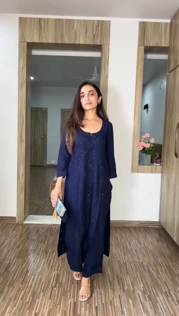 BE 390 Navy Blue Color Rayon Embroidery Sequence Salwar Suit with Work. Festive Deal ₹1749. Delivery 4-6 Working Days. Shop now. | Jump Suits, Casual Suits, Creative suits, Designer Suits, Palazzo Suits, Party Wear Suits, Patiala Suits, Salwar suit, Straight Suits