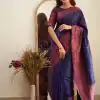 KP 5088 Navy Blue Soft Lichi Silk Cloth Saree With Lace Border & Lace Work. Best Price ₹1349. Delivery 4-6 Working Days. Shop now. | Bollywood Sarees, Creative Sarees, Designer Sarees, Embroidered Sarees, Ethnic Saree, Modern Digital sarees, Party Wear Sarees, Sarees