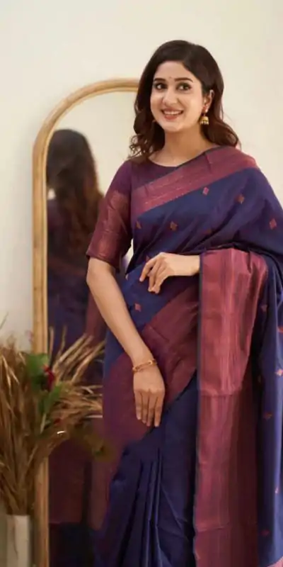 KP 5088 Navy Blue Soft Lichi Silk Cloth Saree With Lace Border & Lace Work. Best Price ₹1349. Delivery 4-6 Working Days. Shop now. | Bollywood Sarees, Creative Sarees, Designer Sarees, Embroidered Sarees, Ethnic Saree, Modern Digital sarees, Party Wear Sarees, Sarees