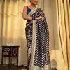KP 5083 Navy Blue Soft Lichi Silk Perfect for Wedding, Party, Family Gatherings, Sangeet, Diwali Cloth. Saree. Get it for ₹1399. Delivery 4-6 Working Days. | Bollywood Sarees, Creative Sarees, Designer Sarees, Embroidered Sarees, Ethnic Saree, Modern Digital sarees, Party Wear Sarees, Sarees