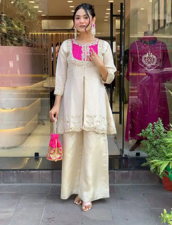 SRK 5277 Pink Mal Cotton With Embroidery Work & Bead Work Salwar Suit . Affordable Price ₹1799. Delivery 4-6 Working Days. Shop now. | Jump Suits, Casual Suits, Creative suits, Designer Suits, Palazzo Suits, Party Wear Suits, Patiala Suits, Salwar suit, Straight Suits