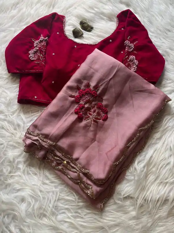AC AZAELEA Pink Rangoli Silk Lace Work & Resham Work Saree with . Exclusive Offer ₹2549. Delivery 4-6 Working Days. Shop now. | Bollywood Sarees, Creative Sarees, Designer Sarees, Embroidered Sarees, Ethnic Saree, Modern Digital sarees, Party Wear Sarees, Sarees