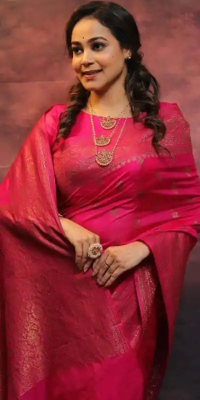 KP 6010 Pink Soft Lichi Silk Jacquard Saree Perfect for Wedding, Party, Traditional Day, Family Gatherings, Sangeet . Grab it for ₹1349. Delivery 4-6 W | Bollywood Sarees, Creative Sarees, Designer Sarees, Embroidered Sarees, Ethnic Saree, Modern Digital sarees, Party Wear Sarees, Sarees