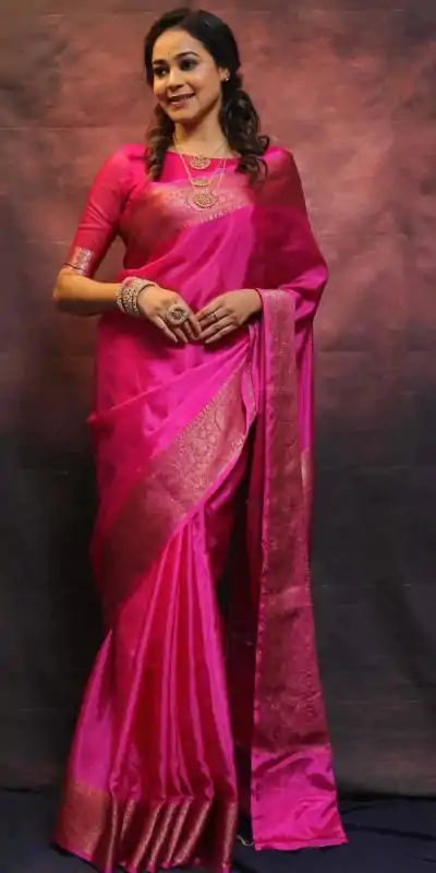 KP 6009 Pink Color Soft Lichi Silk With Lace Border & Lace Work. Now Saree at just ₹1349. Delivery 4-6 Working Days. Shop now. | Bollywood Sarees, Creative Sarees, Designer Sarees, Embroidered Sarees, Ethnic Saree, Modern Digital sarees, Party Wear Sarees, Sarees