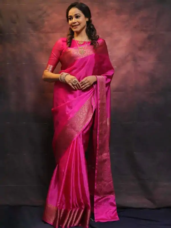 KP 6009 Pink Color Soft Lichi Silk With Lace Border & Lace Work. Now Saree at just ₹1349. Delivery 4-6 Working Days. Shop now. | Bollywood Sarees, Creative Sarees, Designer Sarees, Embroidered Sarees, Ethnic Saree, Modern Digital sarees, Party Wear Sarees, Sarees