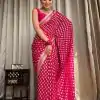 KP 5083 Pink Soft Lichi Silk Perfect for Wedding, Party, Family Gatherings, Sangeet, Diwali Cloth. Saree. Get it for ₹1399. Delivery 4-6 Working Days. | Bollywood Sarees, Creative Sarees, Designer Sarees, Embroidered Sarees, Ethnic Saree, Modern Digital sarees, Party Wear Sarees, Sarees