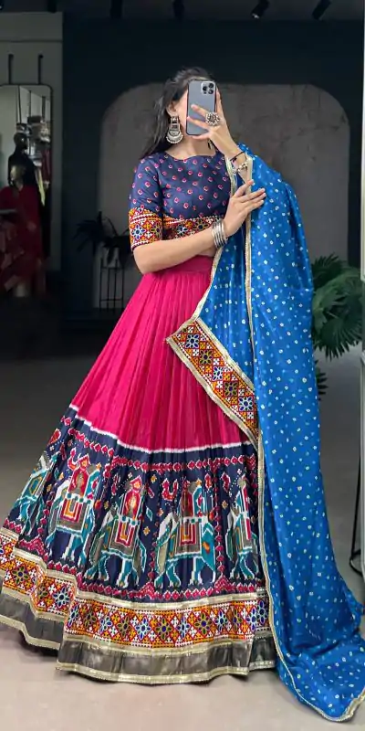 LNB 1726 Pink Tasar Silk With Gamth Work & Mirror Work Lehenga Choli . Festive Deal ₹2999. Delivery 4-6 Working Days. Shop now. | Bollywood Lehenga, Creative Lehenga, Designer Lehenga, Embroidered Lehenga, Lehenga, Party Wear Lehenga