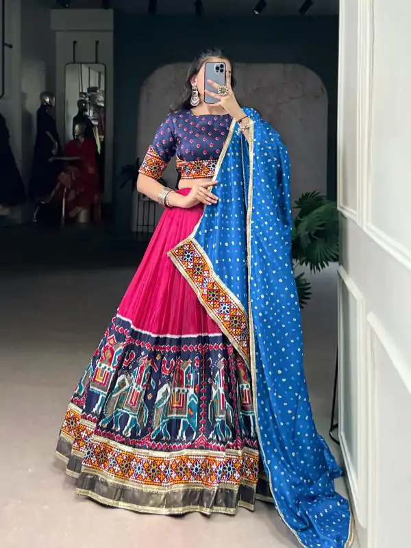 LNB 1726 Pink Tasar Silk With Gamth Work & Mirror Work Lehenga Choli . Festive Deal ₹2999. Delivery 4-6 Working Days. Shop now. | Bollywood Lehenga, Creative Lehenga, Designer Lehenga, Embroidered Lehenga, Lehenga, Party Wear Lehenga