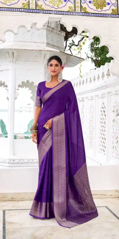 YNF 7902 Purple Color Chinon Printed With Zari Weaving Work Saree With Zari Work. Best Price ₹1549. Delivery 4-6 Working Days. Shop now. | Bollywood Sarees, Creative Sarees, Designer Sarees, Embroidered Sarees, Ethnic Saree, Modern Digital sarees, Party Wear Sarees, Sarees