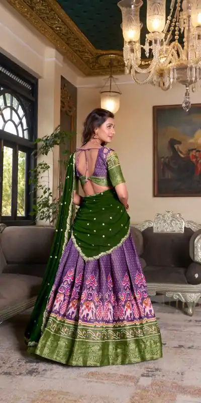 LNB 1240 Purple Kanchipuram With Embroidery Work & Zari Work Lehenga Choli ₹2499 on Available. Delivery 4-6 Working Days. Shop now. | Bollywood Lehenga, Creative Lehenga, Designer Lehenga, Embroidered Lehenga, Lehenga, Party Wear Lehenga