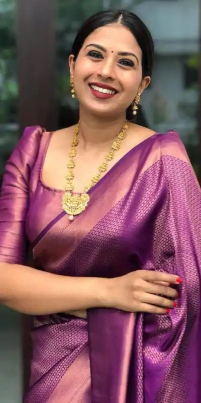 KP 4040 Purple Soft Lichi Silk Saree Perfect for Wedding, Party, Ethnic Day, Raksha Bandhan, Temple Visit – . Exclusive Offer ₹1299. Delivery 4-6 Working D | Bollywood Sarees, Creative Sarees, Designer Sarees, Embroidered Sarees, Ethnic Saree, Modern Digital sarees, Party Wear Sarees, Sarees