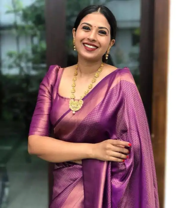 KP 4040 Purple Soft Lichi Silk Saree Perfect for Wedding, Party, Ethnic Day, Raksha Bandhan, Temple Visit – . Exclusive Offer ₹1299. Delivery 4-6 Working D | Bollywood Sarees, Creative Sarees, Designer Sarees, Embroidered Sarees, Ethnic Saree, Modern Digital sarees, Party Wear Sarees, Sarees