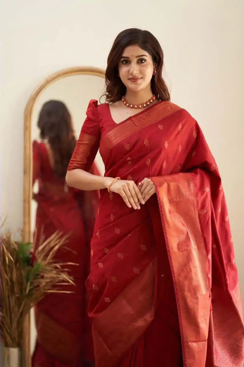 KP 5088 Red Soft Lichi Silk Cloth Saree With Lace Border & Lace Work. Best Price ₹1349. Delivery 4-6 Working Days. Shop now. | Bollywood Sarees, Creative Sarees, Designer Sarees, Embroidered Sarees, Ethnic Saree, Modern Digital sarees, Party Wear Sarees, Sarees
