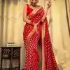 KP 5083 Red Soft Lichi Silk Perfect for Wedding, Party, Family Gatherings, Sangeet, Diwali Cloth. Saree. Get it for ₹1399. Delivery 4-6 Working Days. | Bollywood Sarees, Creative Sarees, Designer Sarees, Embroidered Sarees, Ethnic Saree, Modern Digital sarees, Party Wear Sarees, Sarees