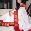 KP 3025 Red Soft Lichi Silk Saree Perfect for Wedding, Party, Baby Shower, Onam, Durga Puja . Available at ₹1449 only. Delivery 4-6 Working Days. | Bollywood Sarees, Creative Sarees, Designer Sarees, Embroidered Sarees, Ethnic Saree, Modern Digital sarees, Party Wear Sarees, Sarees