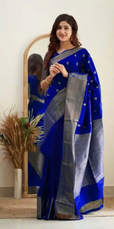 KP 5088 Royal Blue Soft Lichi Silk Cloth Saree With Lace Border & Lace Work. Best Price ₹1349. Delivery 4-6 Working Days. Shop now. | Bollywood Sarees, Creative Sarees, Designer Sarees, Embroidered Sarees, Ethnic Saree, Modern Digital sarees, Party Wear Sarees, Sarees