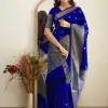 KP 5088 Royal Blue Soft Lichi Silk Cloth Saree With Lace Border & Lace Work. Best Price ₹1349. Delivery 4-6 Working Days. Shop now. | Bollywood Sarees, Creative Sarees, Designer Sarees, Embroidered Sarees, Ethnic Saree, Modern Digital sarees, Party Wear Sarees, Sarees