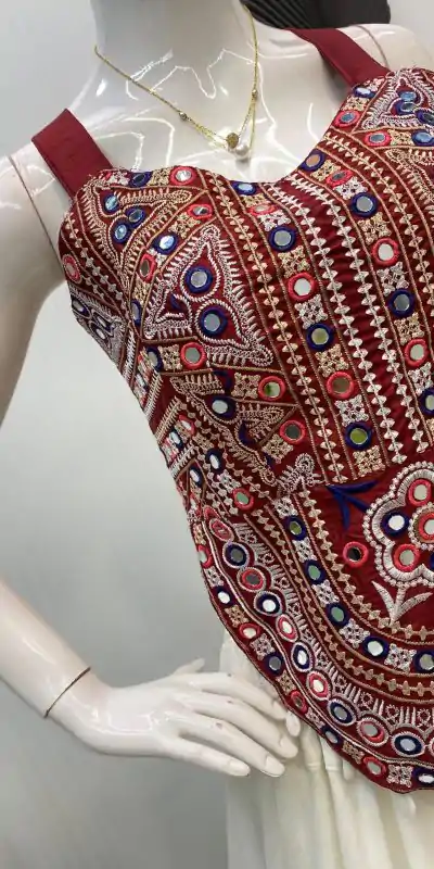 LG 652 White Bangalorey With Mirror Work & Embroidery Work Lehenga Choli . Affordable Price ₹1949. Delivery 4-6 Working Days. Shop now. | Bollywood Lehenga, Creative Lehenga, Designer Lehenga, Embroidered Lehenga, Lehenga, Party Wear Lehenga