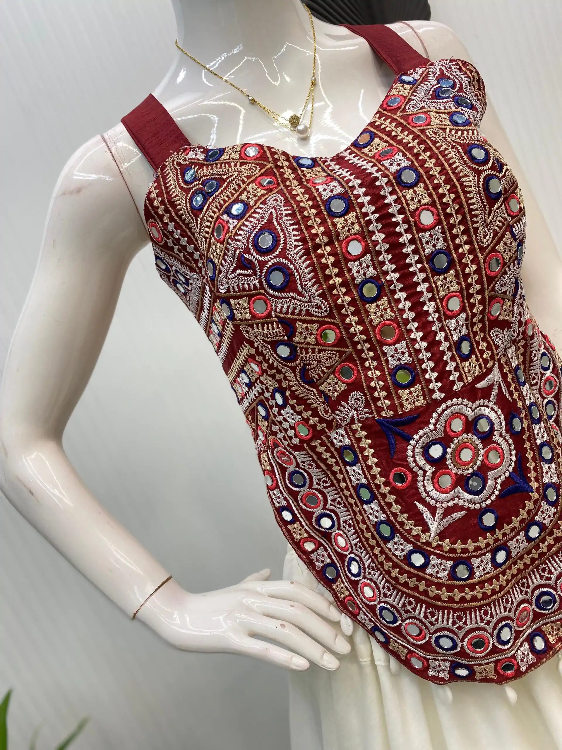 LG 652 White Bangalorey With Mirror Work & Embroidery Work Lehenga Choli . Affordable Price ₹1949. Delivery 4-6 Working Days. Shop now. | Bollywood Lehenga, Creative Lehenga, Designer Lehenga, Embroidered Lehenga, Lehenga, Party Wear Lehenga