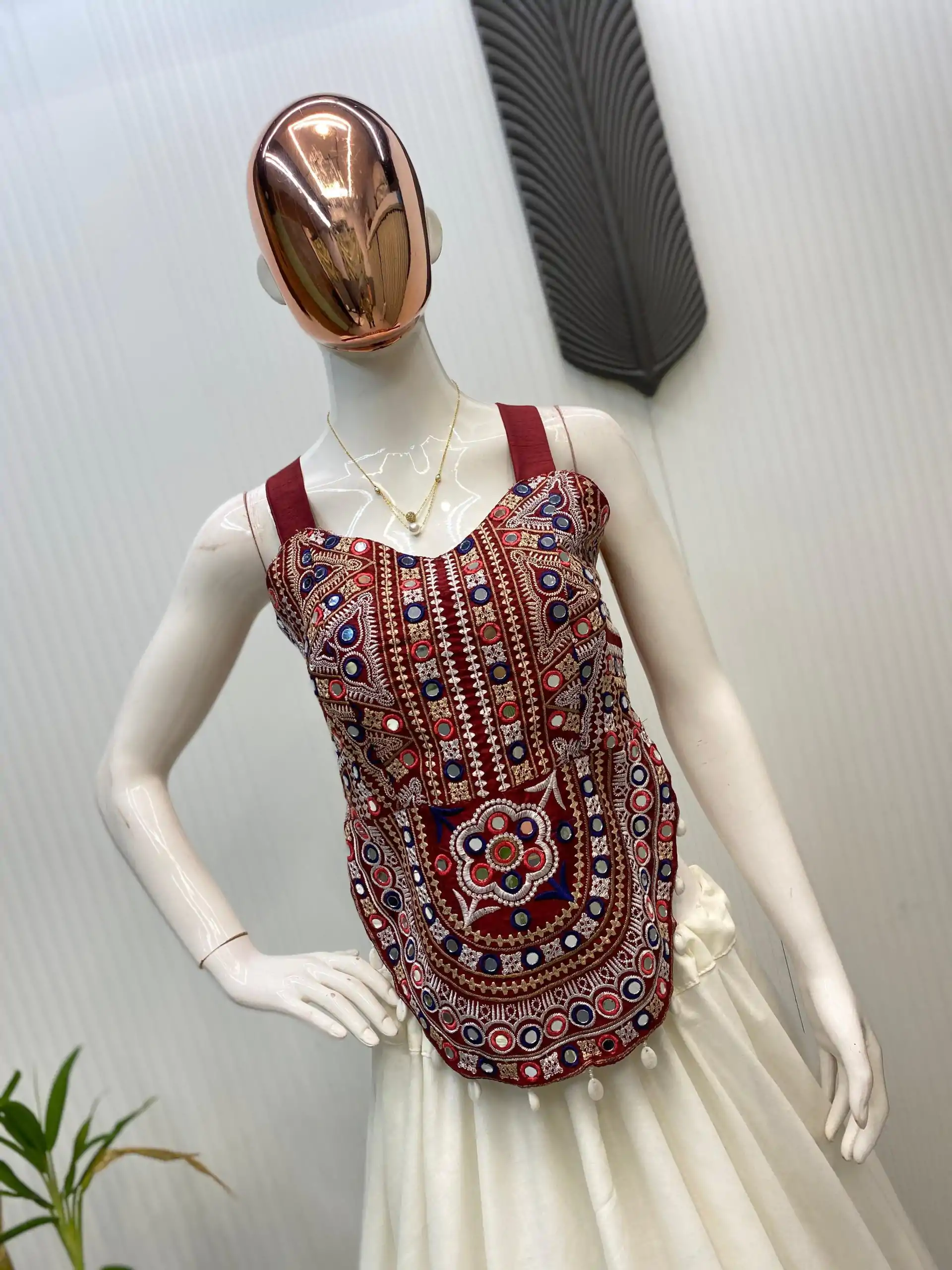 LG 652 White Bangalorey With Mirror Work & Embroidery Work Lehenga Choli . Affordable Price ₹1949. Delivery 4-6 Working Days. Shop now. | Bollywood Lehenga, Creative Lehenga, Designer Lehenga, Embroidered Lehenga, Lehenga, Party Wear Lehenga