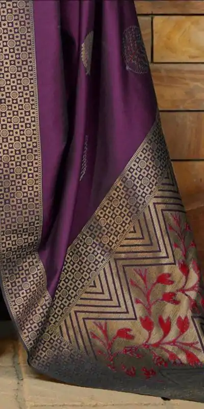 KP 4027 Wine Soft Lichi Silk Cloth With Lace Border & Lace Work Saree. Special Price ₹1499. Delivery 4-6 Working Days. Shop now. | Bollywood Sarees, Creative Sarees, Designer Sarees, Embroidered Sarees, Ethnic Saree, Modern Digital sarees, Party Wear Sarees, Sarees