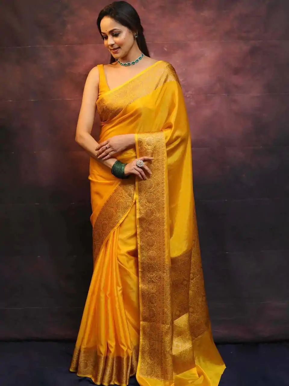 KP 6009 Yellow Soft Lichi Silk With Lace Border & Lace Work. Now Saree at just ₹1349. Delivery 4-6 Working Days. Shop now. | Bollywood Sarees, Creative Sarees, Designer Sarees, Embroidered Sarees, Ethnic Saree, Modern Digital sarees, Party Wear Sarees, Sarees