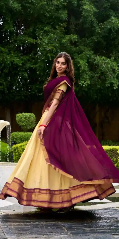 LNB 2019 Brown in Kanchipuram Zari Work & Lace Work Lehenga Choli . Special Price ₹2099. Delivery 4-6 Working Days. Shop now. | Bollywood Lehenga, Creative Lehenga, Designer Lehenga, Embroidered Lehenga, Lehenga, Party Wear Lehenga