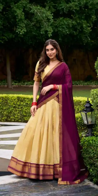 LNB 2019 Brown in Kanchipuram Zari Work & Lace Work Lehenga Choli . Special Price ₹2099. Delivery 4-6 Working Days. Shop now. | Bollywood Lehenga, Creative Lehenga, Designer Lehenga, Embroidered Lehenga, Lehenga, Party Wear Lehenga