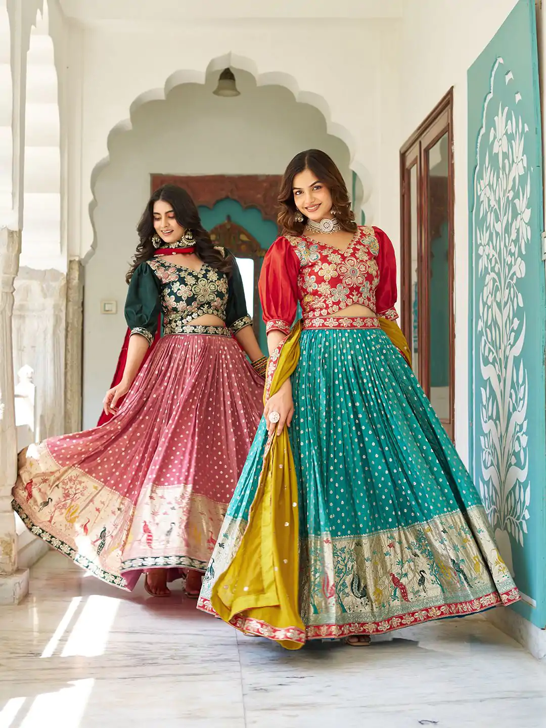 Ram 104 Firozi mono silk Lehenga Choli Perfect for Wedding, Party, Anniversary, Onam, Ethnic Day – . Festive Deal ₹3149. Delivery 4-6 Working Days. | Bollywood Lehenga, Creative Lehenga, Designer Lehenga, Embroidered Lehenga, Lehenga, Party Wear Lehenga