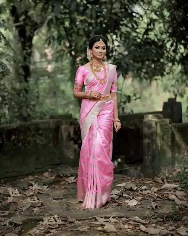 KPR 092 Pink Color Soft Lichi Silk Saree with Lace Work & Lace Border. Get it for ₹1299. Delivery 4-6 Working Days. Shop now. | Bollywood Sarees, Creative Sarees, Designer Sarees, Embroidered Sarees, Ethnic Saree, Modern Digital sarees, Party Wear Sarees, Sarees