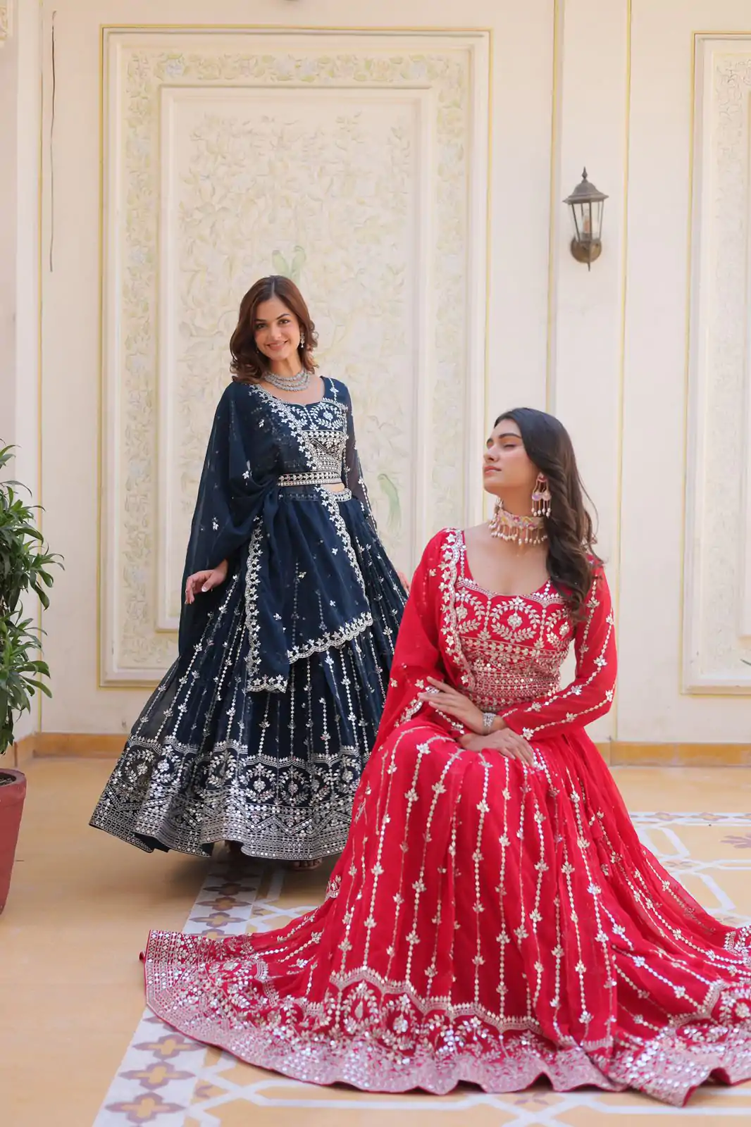 Ram 085 Red Color Fox Georgette Lehenga Choli with Embroidery Work. Grab it for ₹3049. Delivery 4-6 Working Days. Shop now. | Bollywood Lehenga, Creative Lehenga, Designer Lehenga, Embroidered Lehenga, Lehenga, Party Wear Lehenga