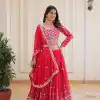 Ram 085 Red Color Fox Georgette Lehenga Choli with Embroidery Work. Grab it for ₹3049. Delivery 4-6 Working Days. Shop now. | Bollywood Lehenga, Creative Lehenga, Designer Lehenga, Embroidered Lehenga, Lehenga, Party Wear Lehenga