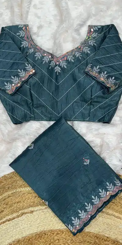 AC COCKTAIL Teal Gold Crush Saree Perfect for Wedding, Party, Engagement, Cultural Events, Pongal – . Available at ₹2149 only. Delivery 4-6 Working Day | Bollywood Sarees, Creative Sarees, Designer Sarees, Embroidered Sarees, Ethnic Saree, Modern Digital sarees, Party Wear Sarees, Sarees